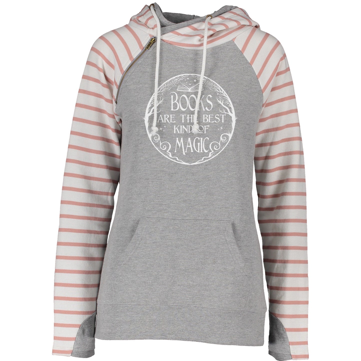 Books are Magic - Striped Double Hoodie