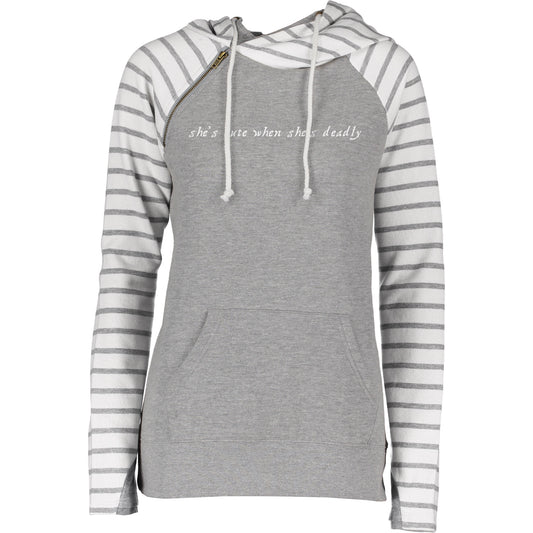 Deadly Cute - Striped Double Hoodie