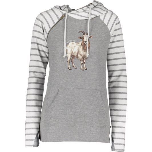Phil the Goat - Striped Double Hoodie