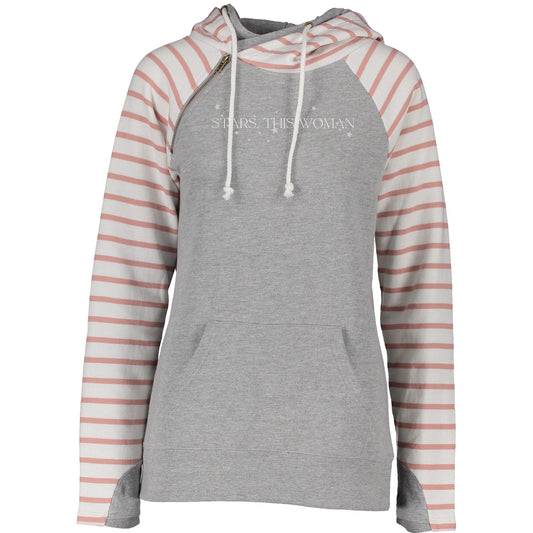 Stars this Woman - Striped Double Hoodie
