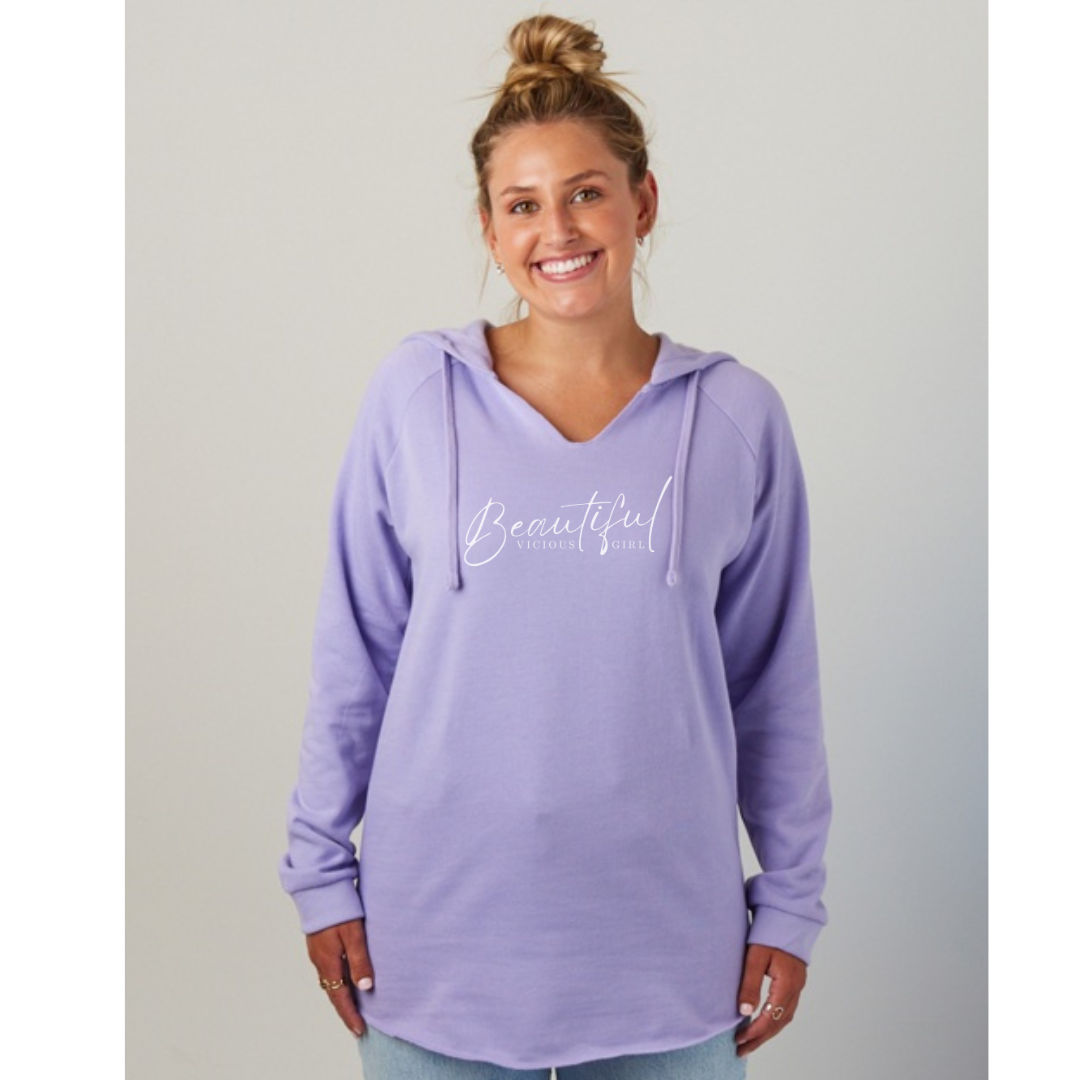 Beautiful, Vicious Girl - Beach Fleece Sweatshirts
