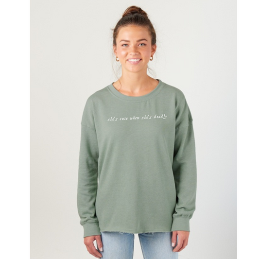 Deadly Cute - Beach Fleece Sweatshirts
